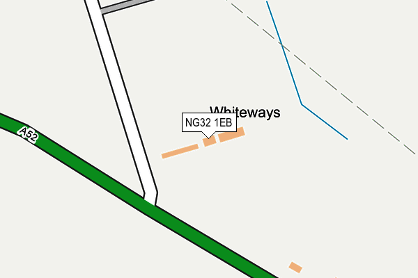 NG32 1EB map - OS OpenMap – Local (Ordnance Survey)
