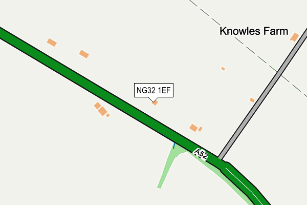 NG32 1EF map - OS OpenMap – Local (Ordnance Survey)