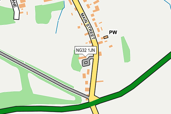 NG32 1JN map - OS OpenMap – Local (Ordnance Survey)