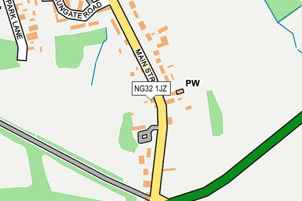 NG32 1JZ map - OS OpenMap – Local (Ordnance Survey)