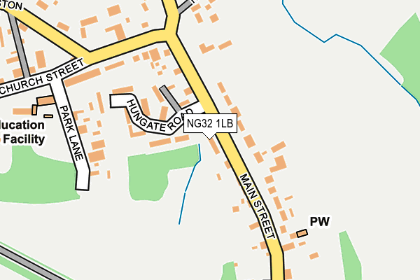 NG32 1LB map - OS OpenMap – Local (Ordnance Survey)