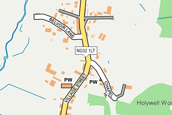 NG32 1LT map - OS OpenMap – Local (Ordnance Survey)