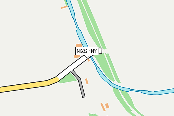 NG32 1NY map - OS OpenMap – Local (Ordnance Survey)