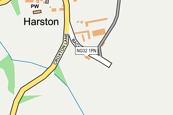 NG32 1PN map - OS OpenMap – Local (Ordnance Survey)