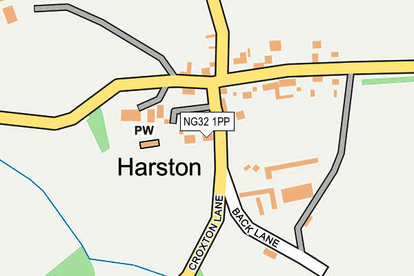 NG32 1PP map - OS OpenMap – Local (Ordnance Survey)