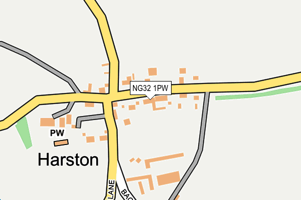 NG32 1PW map - OS OpenMap – Local (Ordnance Survey)