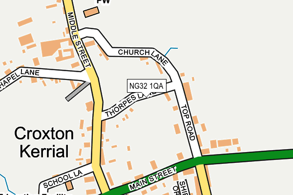 NG32 1QA map - OS OpenMap – Local (Ordnance Survey)