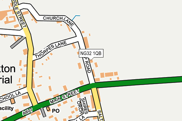 NG32 1QB map - OS OpenMap – Local (Ordnance Survey)