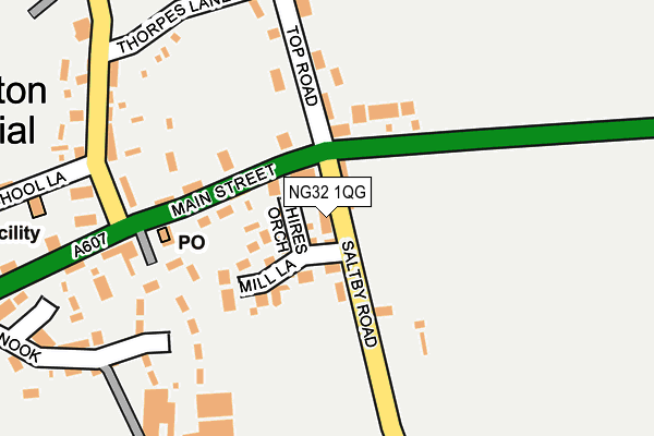 NG32 1QG map - OS OpenMap – Local (Ordnance Survey)