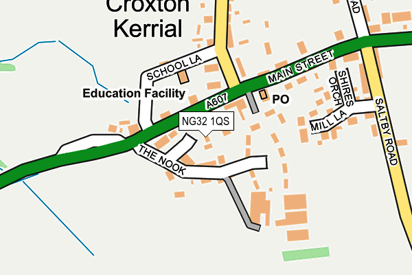 NG32 1QS map - OS OpenMap – Local (Ordnance Survey)