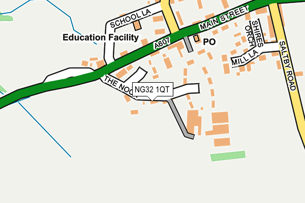 NG32 1QT map - OS OpenMap – Local (Ordnance Survey)