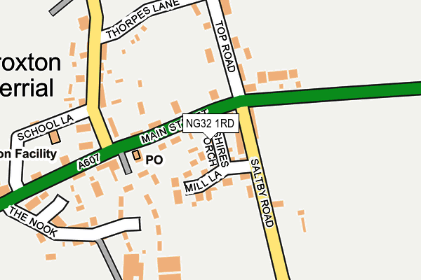 NG32 1RD map - OS OpenMap – Local (Ordnance Survey)