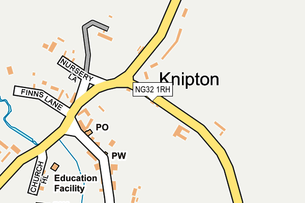 NG32 1RH map - OS OpenMap – Local (Ordnance Survey)