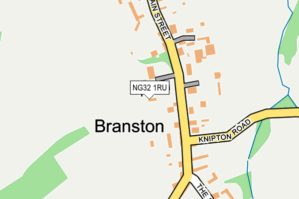 NG32 1RU map - OS OpenMap – Local (Ordnance Survey)