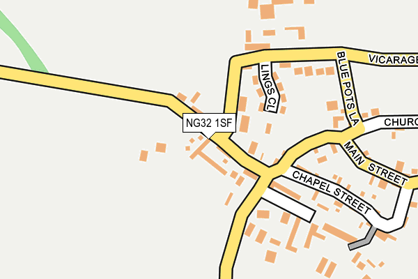 NG32 1SF map - OS OpenMap – Local (Ordnance Survey)