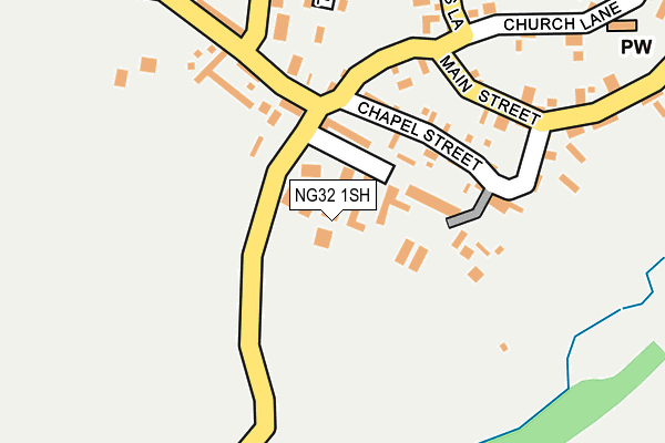 NG32 1SH map - OS OpenMap – Local (Ordnance Survey)