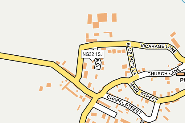 NG32 1SJ map - OS OpenMap – Local (Ordnance Survey)