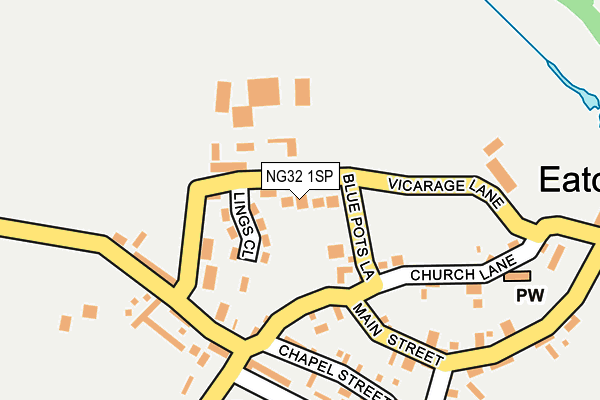 NG32 1SP map - OS OpenMap – Local (Ordnance Survey)