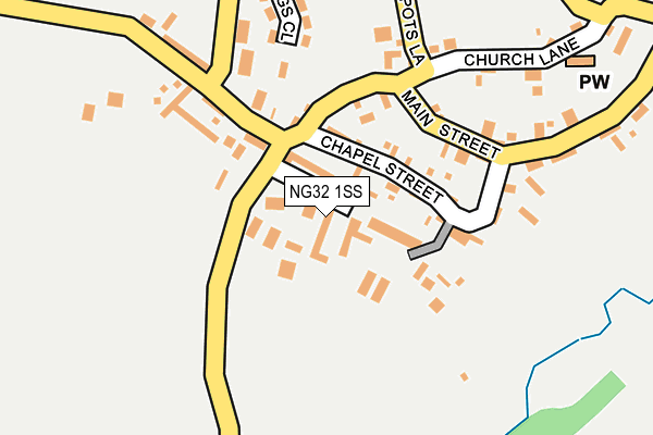 NG32 1SS map - OS OpenMap – Local (Ordnance Survey)