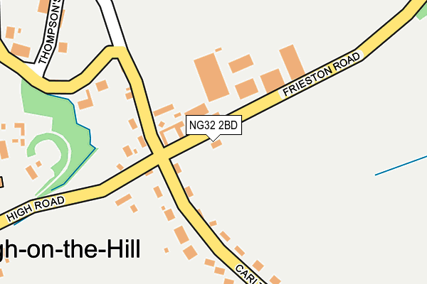 NG32 2BD map - OS OpenMap – Local (Ordnance Survey)