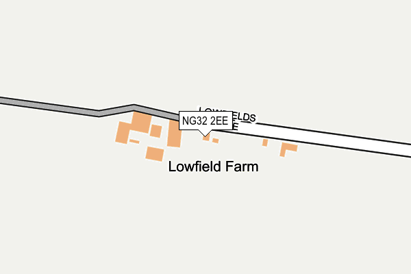 NG32 2EE map - OS OpenMap – Local (Ordnance Survey)