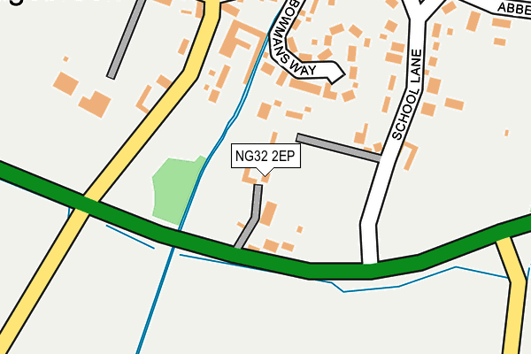 NG32 2EP map - OS OpenMap – Local (Ordnance Survey)