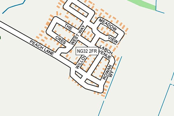 NG32 2FR map - OS OpenMap – Local (Ordnance Survey)