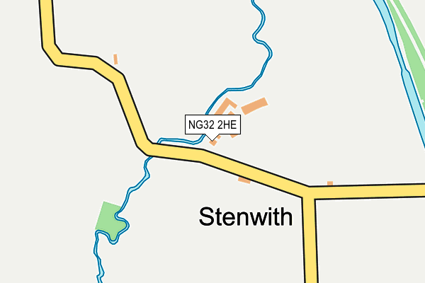 NG32 2HE map - OS OpenMap – Local (Ordnance Survey)