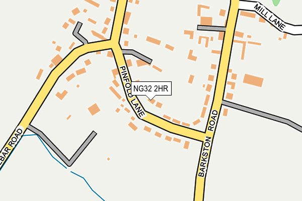 NG32 2HR map - OS OpenMap – Local (Ordnance Survey)