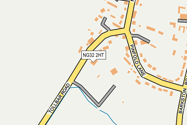 NG32 2HT map - OS OpenMap – Local (Ordnance Survey)