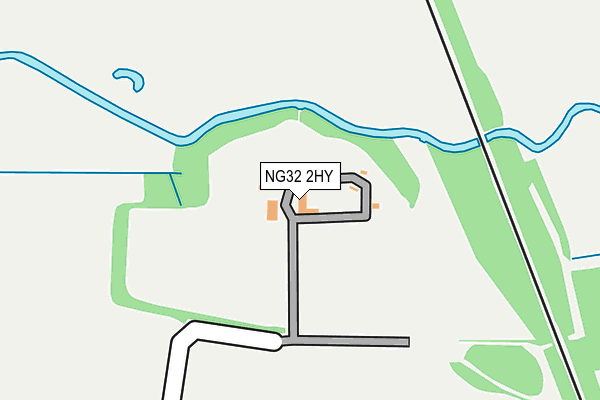 NG32 2HY map - OS OpenMap – Local (Ordnance Survey)