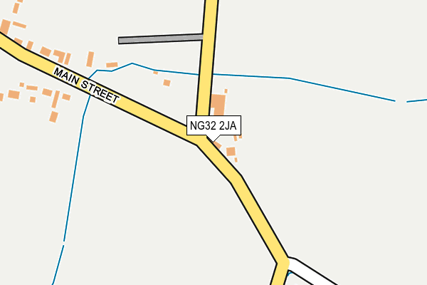 NG32 2JA map - OS OpenMap – Local (Ordnance Survey)