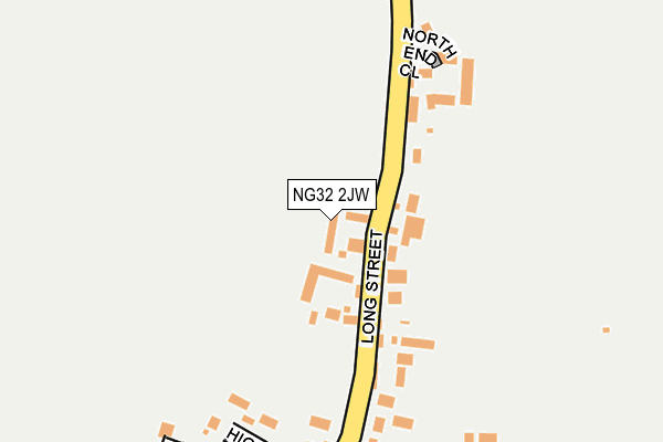 NG32 2JW map - OS OpenMap – Local (Ordnance Survey)