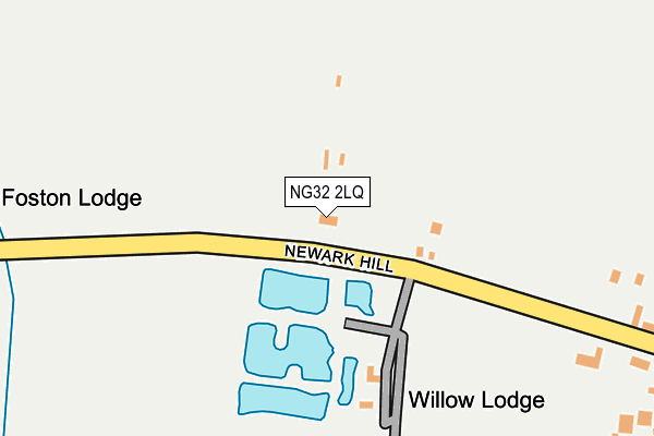 NG32 2LQ map - OS OpenMap – Local (Ordnance Survey)