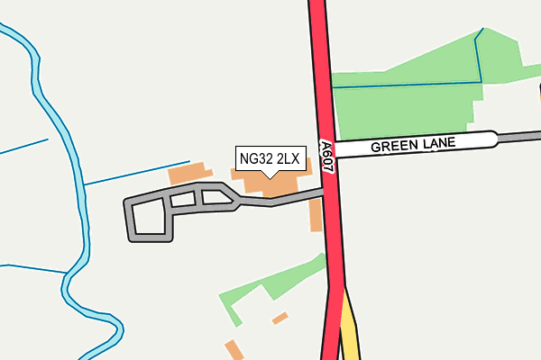 NG32 2LX map - OS OpenMap – Local (Ordnance Survey)