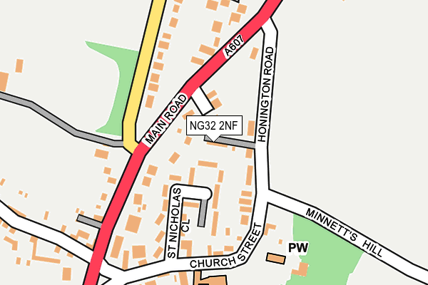 NG32 2NF map - OS OpenMap – Local (Ordnance Survey)