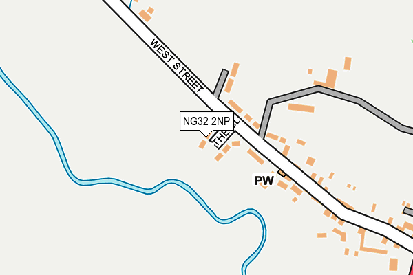 NG32 2NP map - OS OpenMap – Local (Ordnance Survey)