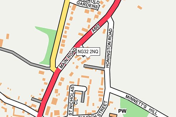 NG32 2NQ map - OS OpenMap – Local (Ordnance Survey)