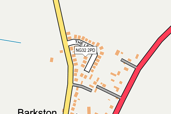 NG32 2PD map - OS OpenMap – Local (Ordnance Survey)