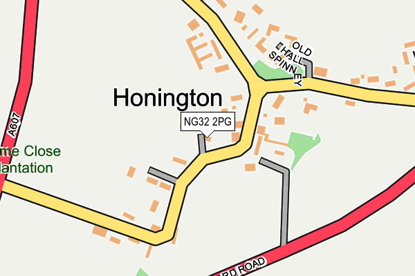 Map of SJ HOLDING COMPANY (GRANTHAM) LIMITED at local scale