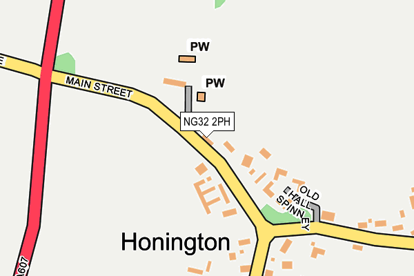 NG32 2PH map - OS OpenMap – Local (Ordnance Survey)