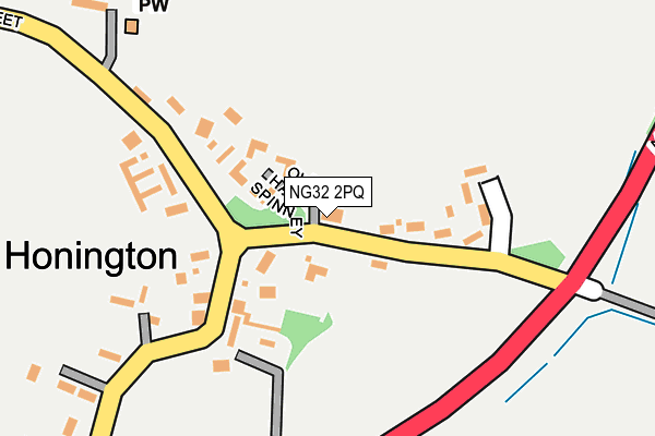 NG32 2PQ map - OS OpenMap – Local (Ordnance Survey)
