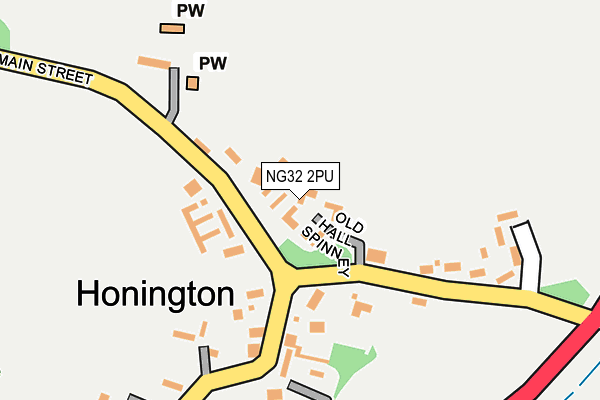 NG32 2PU map - OS OpenMap – Local (Ordnance Survey)