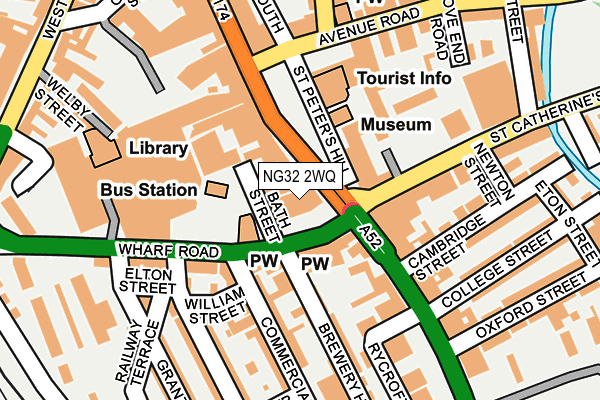 NG32 2WQ map - OS OpenMap – Local (Ordnance Survey)