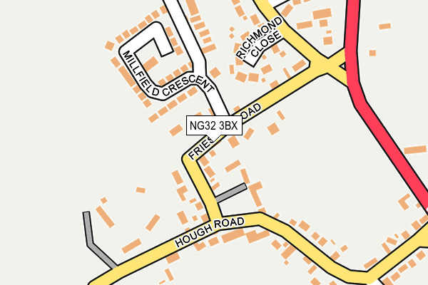 NG32 3BX map - OS OpenMap – Local (Ordnance Survey)