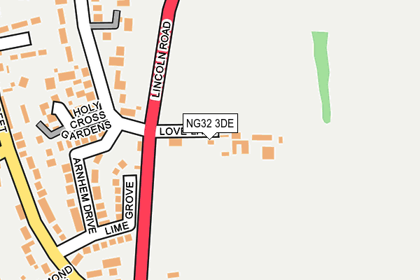 NG32 3DE map - OS OpenMap – Local (Ordnance Survey)