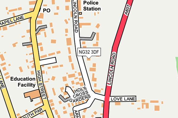 NG32 3DF map - OS OpenMap – Local (Ordnance Survey)