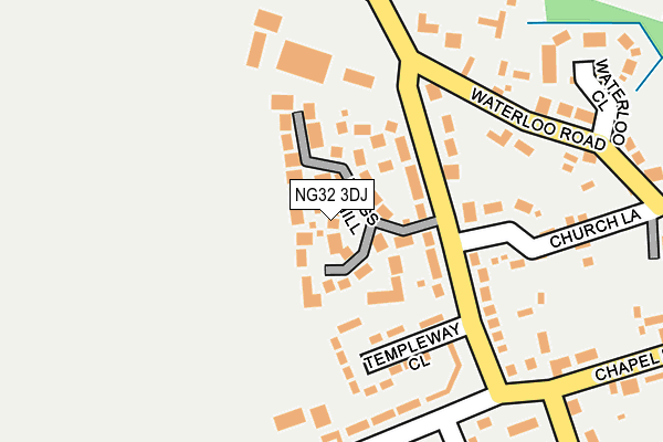 NG32 3DJ map - OS OpenMap – Local (Ordnance Survey)