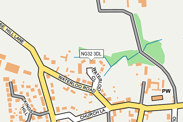 NG32 3DL map - OS OpenMap – Local (Ordnance Survey)