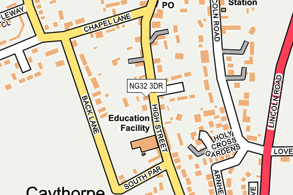 NG32 3DR map - OS OpenMap – Local (Ordnance Survey)
